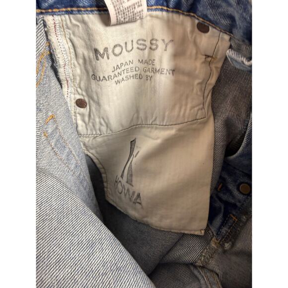 Moussy Vintage Lomita Wide Straight Jeans Made in Japan Women’s Sz. 29 - Picture 13 of 14